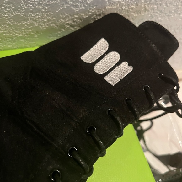 DOM DANCING ANKLE BOOTS BLACK VEGAN SUEDE BASE LINE SIZE 7 - Picture 13 of 13